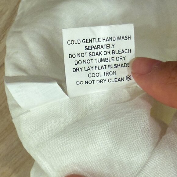 DISSH - White Aisle Linen Tie Bow Midi Dress - Picture 9 of 9